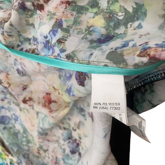 Zara Trafaluc Lightweight Bomber Jacket Size S Small Multicolored Floral Print - Picture 10 of 14